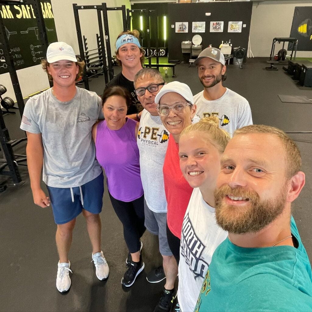 Trainers and trainees at Physical Education
